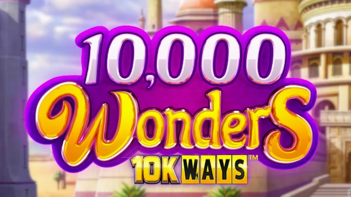 Interface do jogo de slot 10,000 Wonders 10K Ways exibindo seus 6 rolos