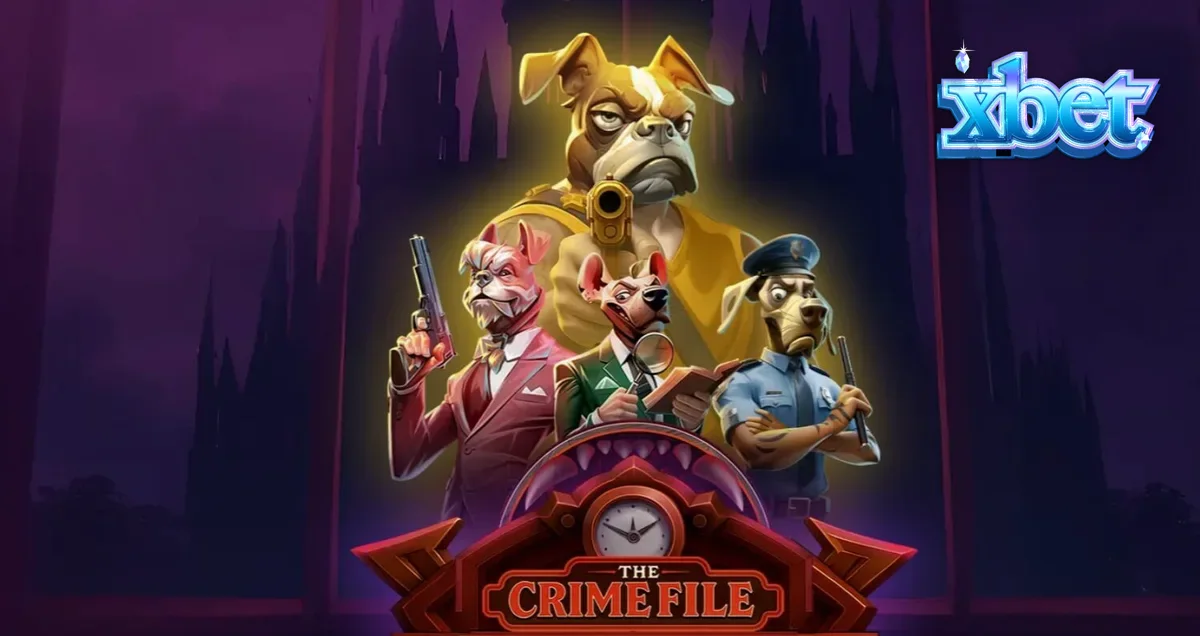 Cena noir com cães detetives em The Crime File